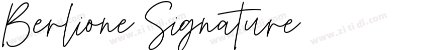 Berlione Signature字体转换